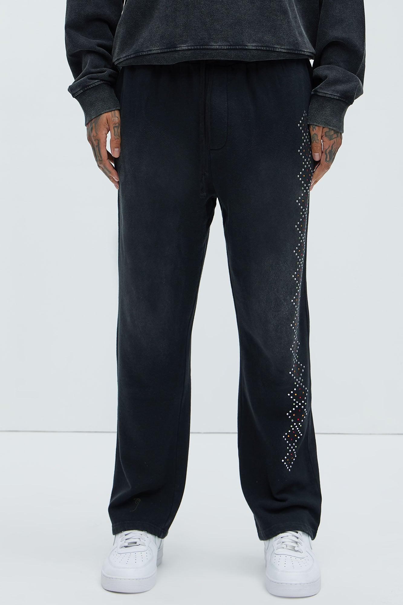 Tyson Bling Sweatpants - Black Product Image