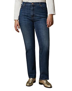 Marina Rinaldi Tanaro Regular Fit Straight Leg Jeans in Midnight Blue Product Image