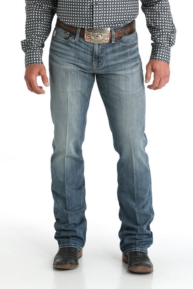 Cinch® Men's Ian Medium Stone Slim Fit Boot Cut Jeans Product Image