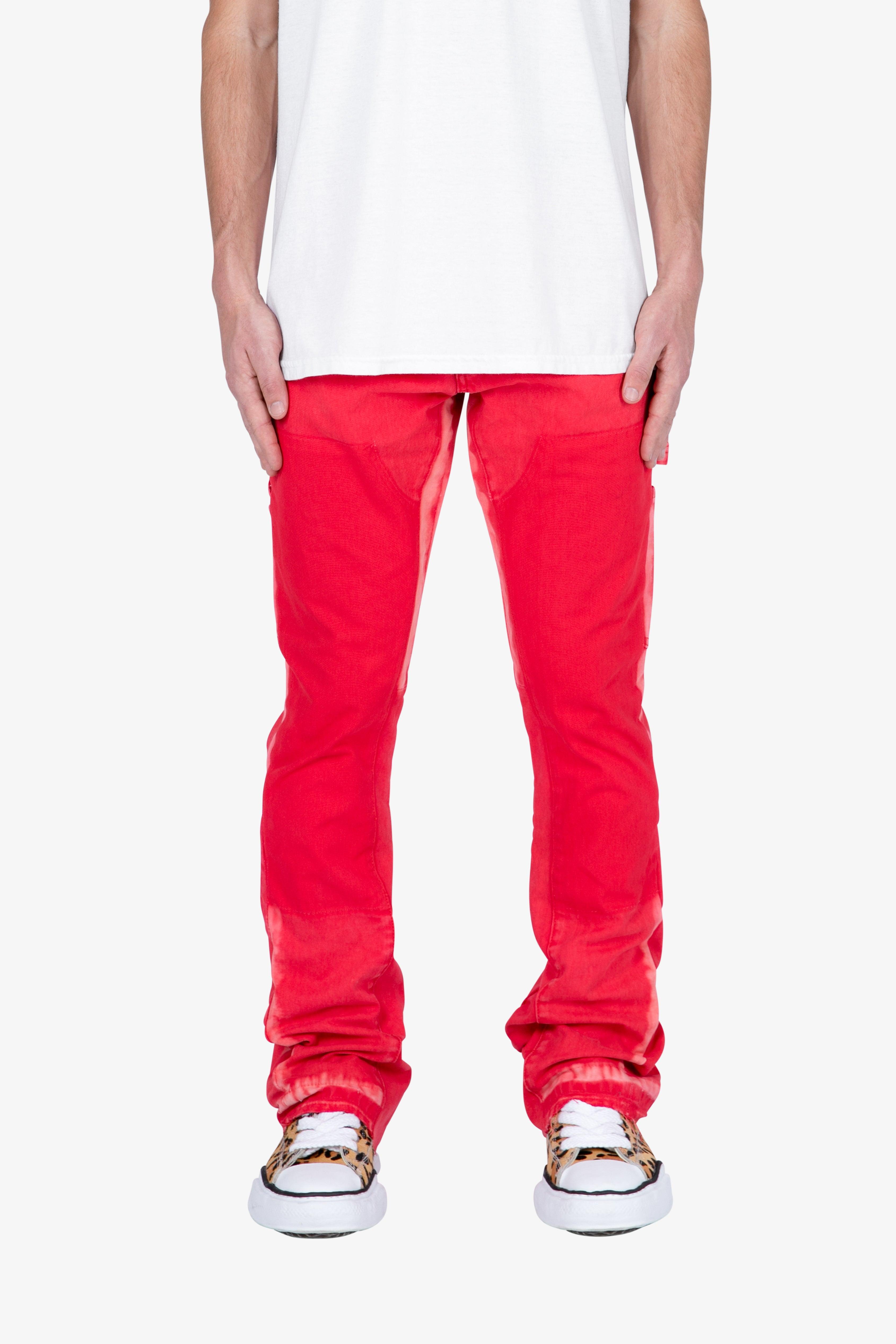 B404 Flare Denim - Red Product Image