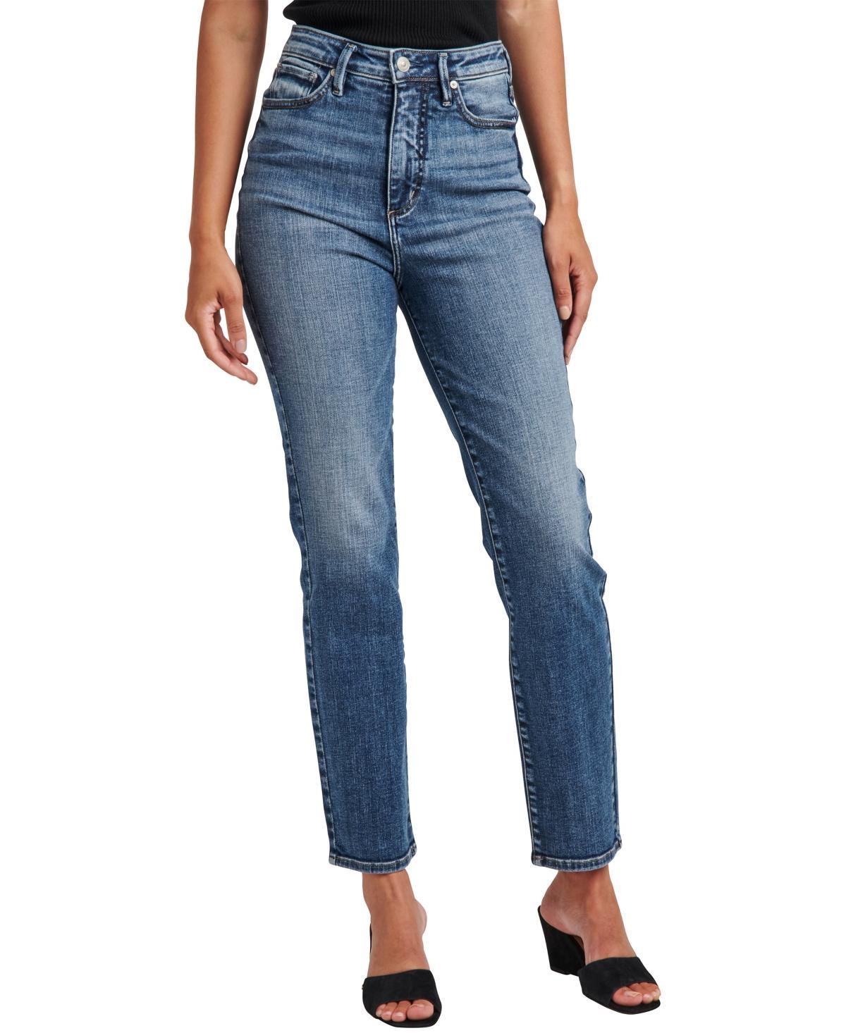 Silver Jeans Co. Womens Aikins High Rise Straight Leg Jeans Product Image