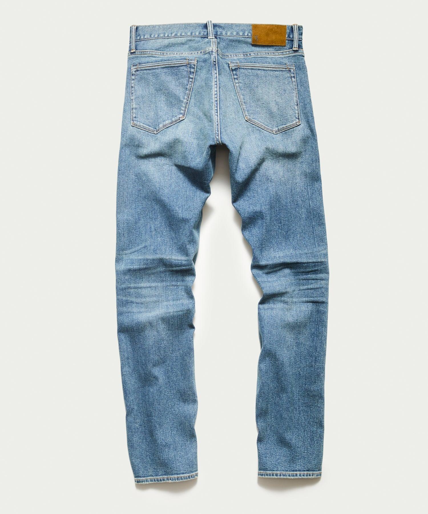 Straight Stretch Jean in Medium Indigo Wash Product Image