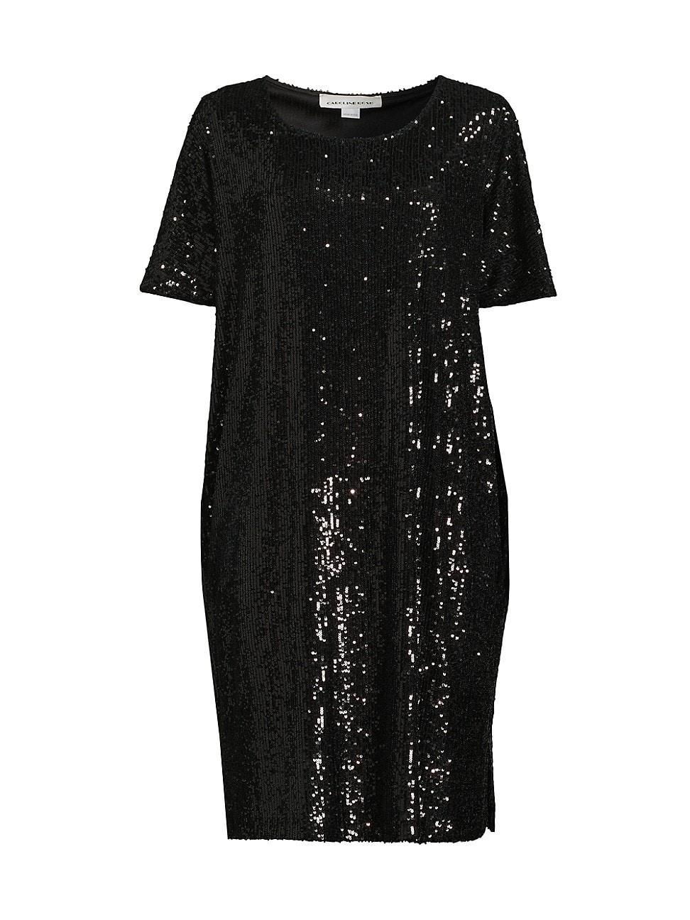 Womens Sequined Caftan Midi-Dress Product Image