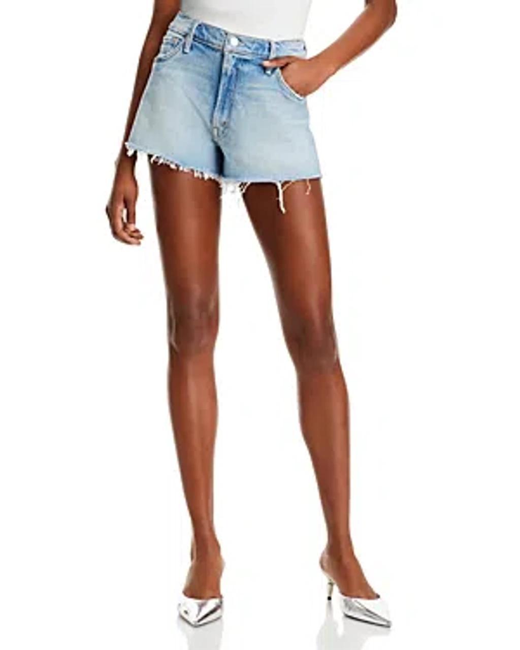 MOTHER The Dodger High Rise Denim Shorts In I Confess Product Image