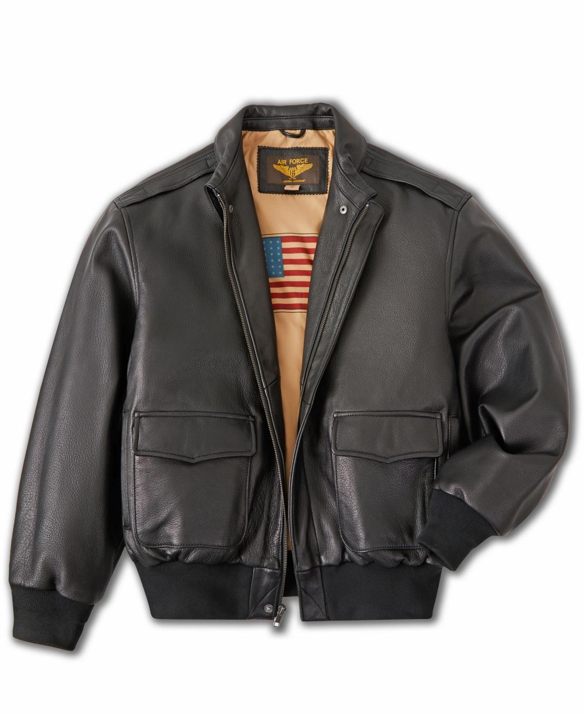 Landing Leathers Men A-2 Leather Flight Bomber Jacket - Tall Product Image