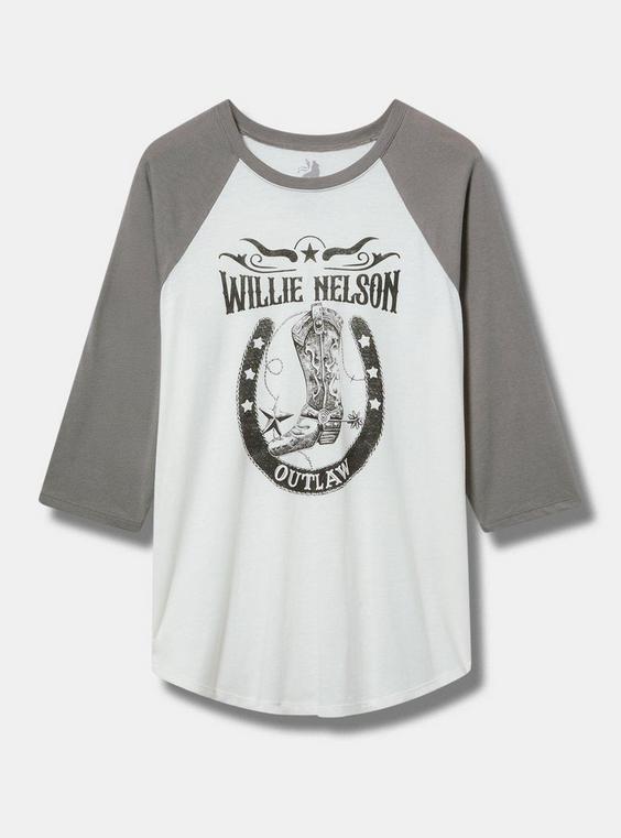 Willie Nelson Fit Cotton Raglan Tee Product Image