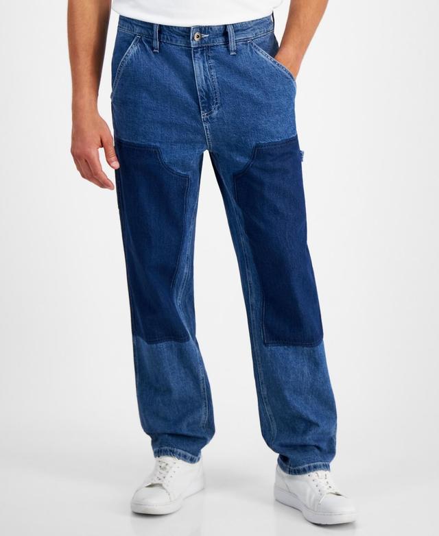 Sun + Stone Mens Loose-Fit Carpenter Jeans, Created for Macys Product Image