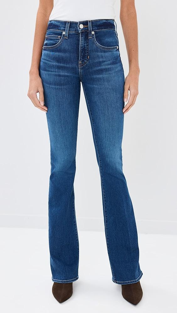 Veronica Beard Jean Beverly High Rise Skinny Flare Jeans | Shopbop Product Image