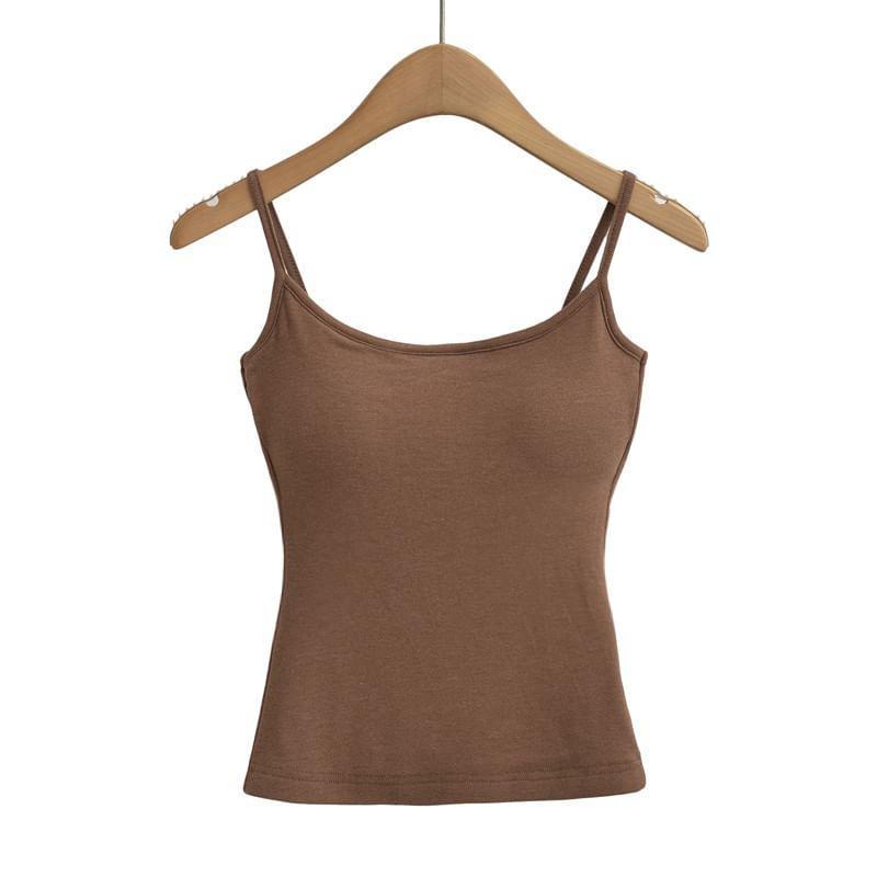 Plain Padded Slim-Fit Cami Top Product Image