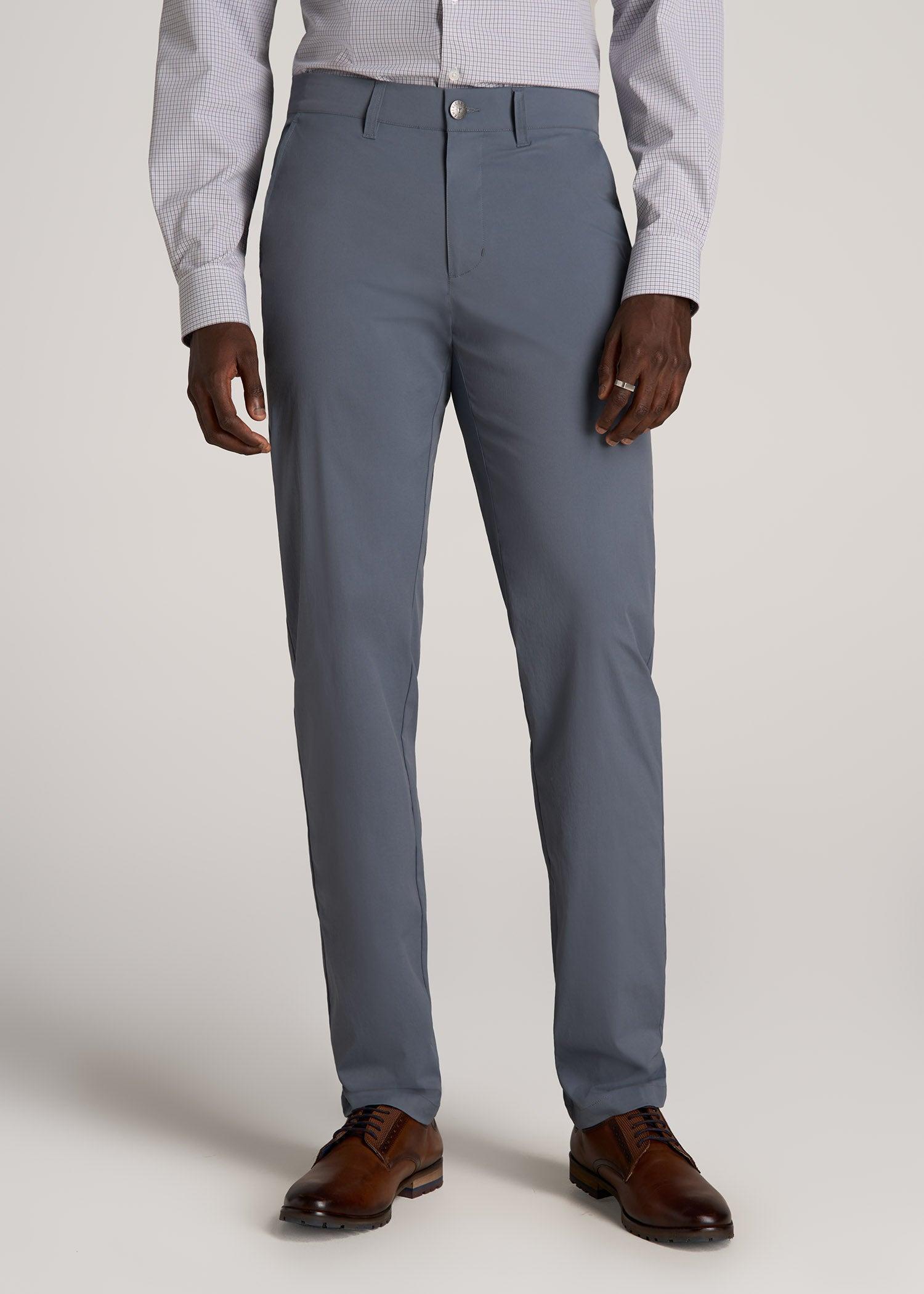 TAPERED FIT Traveler Chino Pants for Tall Men in Smoky Blue Male Product Image