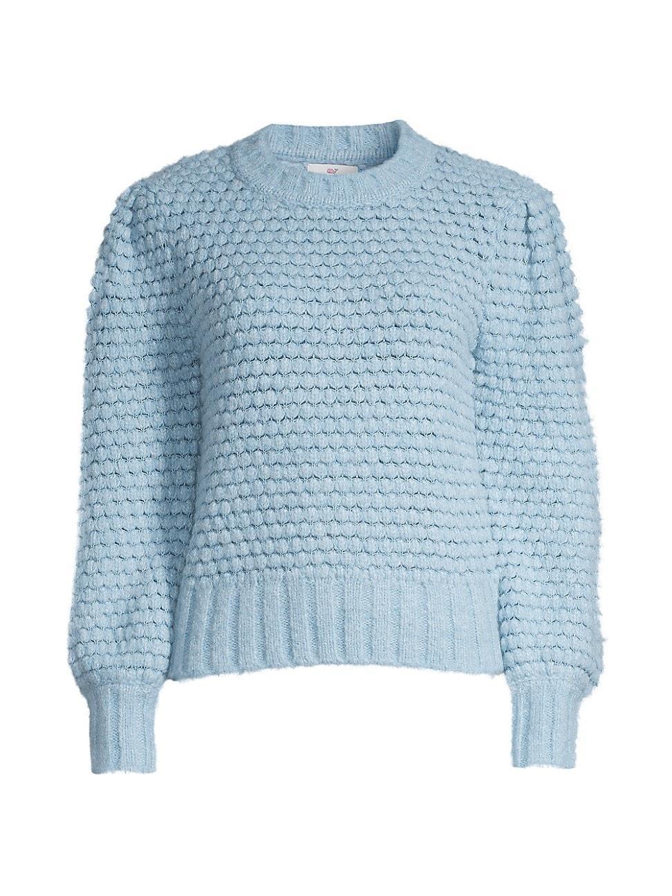 vineyard vines Popcorn Stitch Puff Shoulder Sweater Product Image