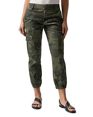 Sanctuary Rebel Camo Print Cargo Pocket High Rise Ankle Pants Product Image