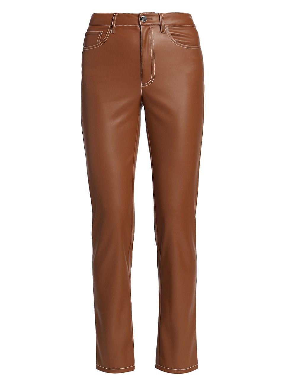 Womens Elliot Faux Leather Pants product image