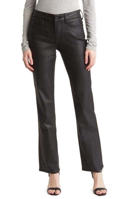 NYDJ Coated Faux Leather Straight Leg Pants Product Image