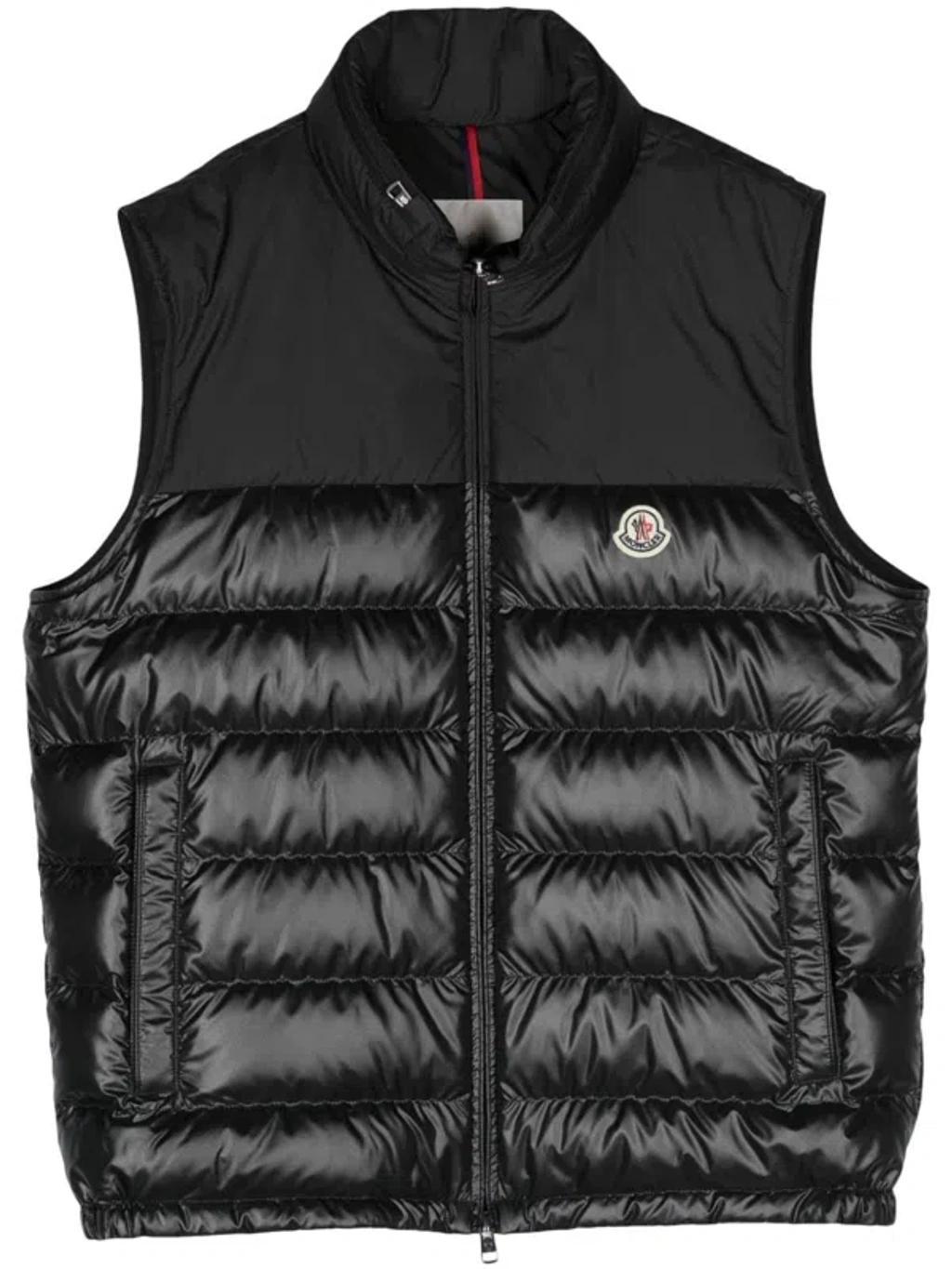 MONCLER Cerces Tech Down Vest In Black Product Image