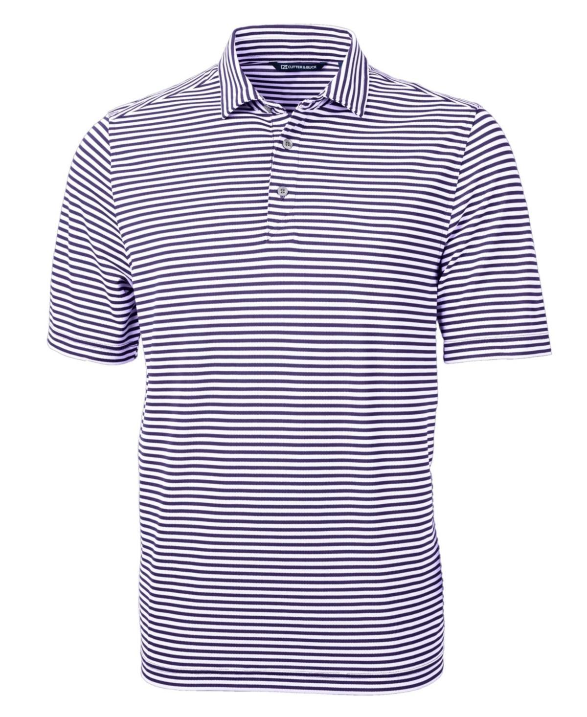 Cutter & Buck Mens Virtue Eco Pique Stripe Recycled Polo Shirt Product Image