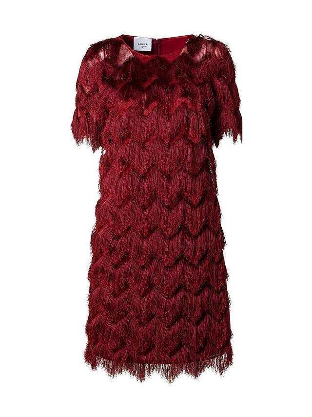 Akris punto Zigzag Fringe Dress Product Image