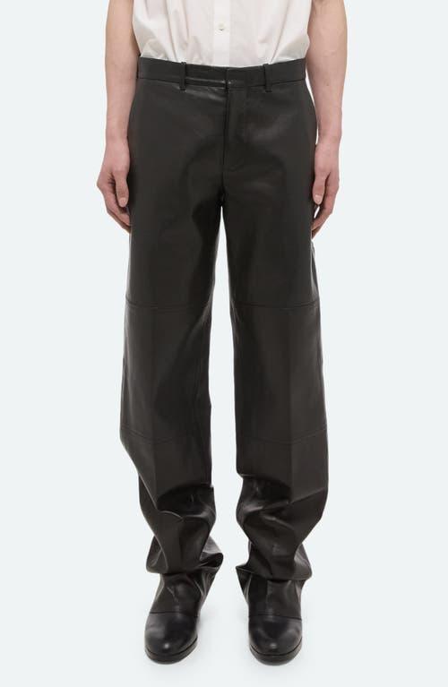 Mens Leather Relaxed-Fit Carpenter Pants Product Image