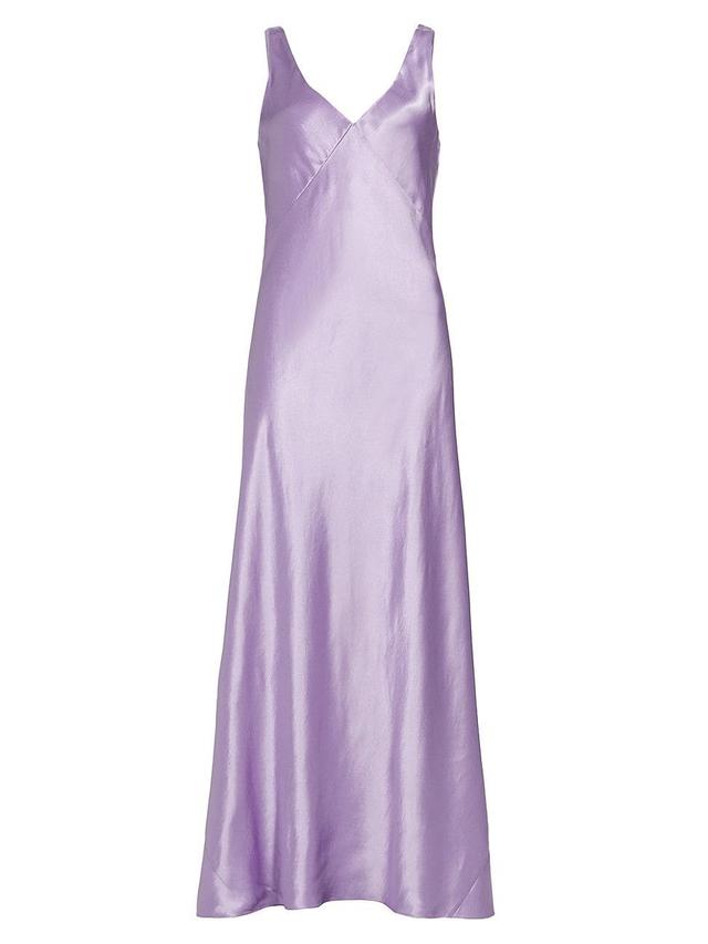 Womens V-Neck Slip Maxi Dress Product Image