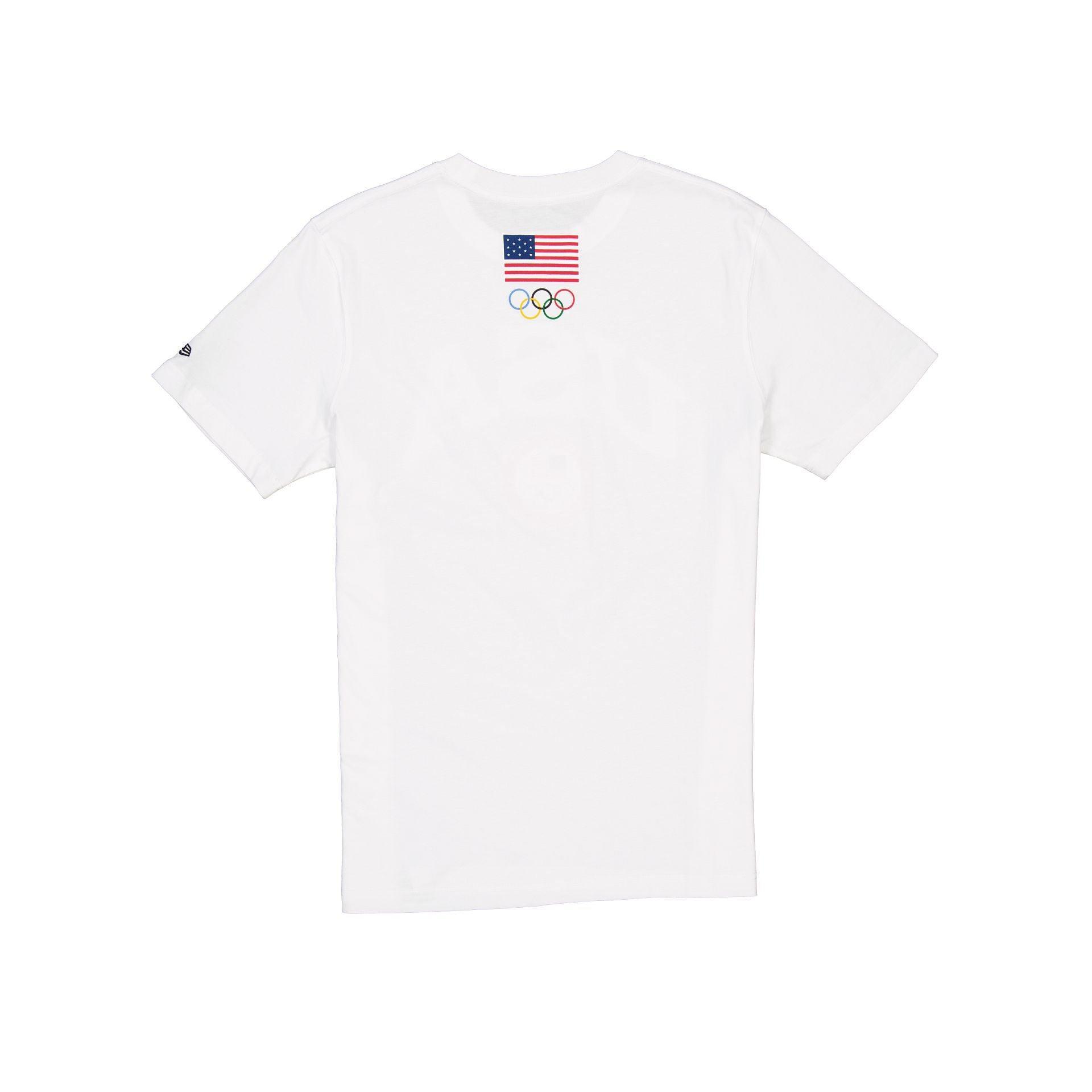 Team USA Olympics White T-Shirt Male Product Image