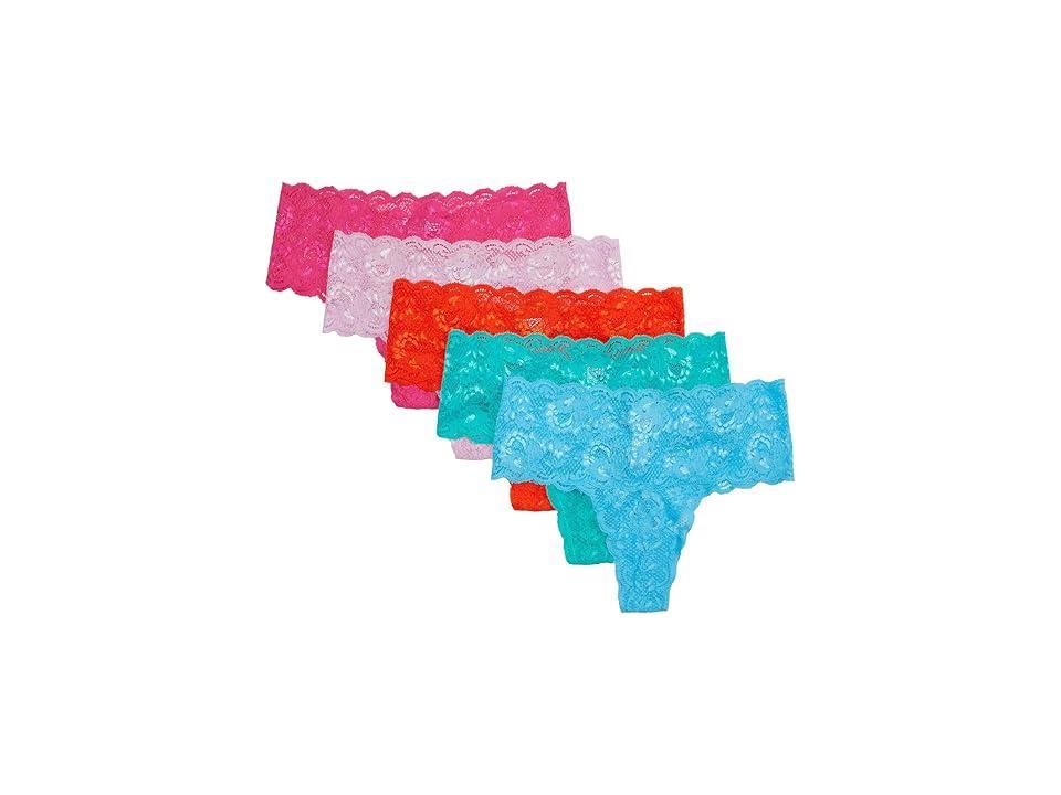 Cosabella Never Say Never Comfie Thongs 5Pk (Neela Conbl Flopk Addyg Sicor) Women's Underwear Product Image