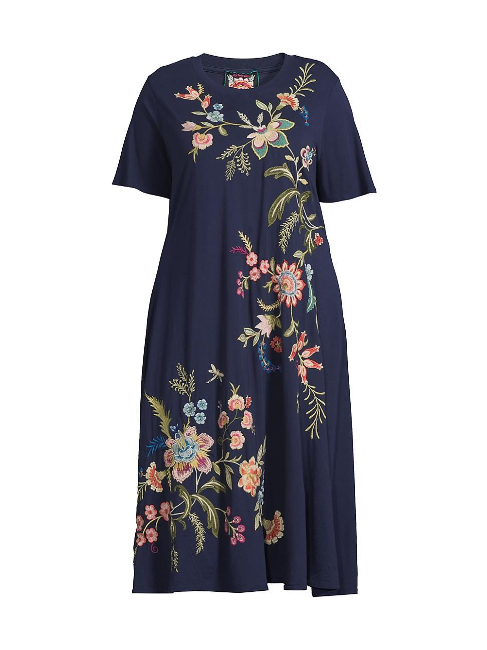 Womens Plus Julianna Floral Swing Dress Product Image