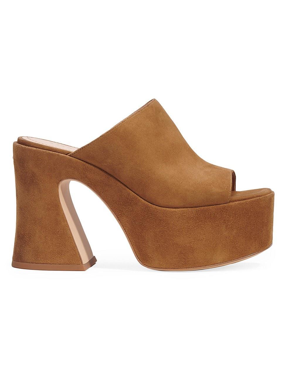 Womens Bobi 55MM Suede Platform Mules Product Image