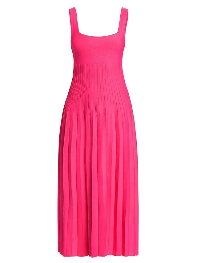 Womens Ellison Rib-Knit Sleeveless Midi-Dress Product Image