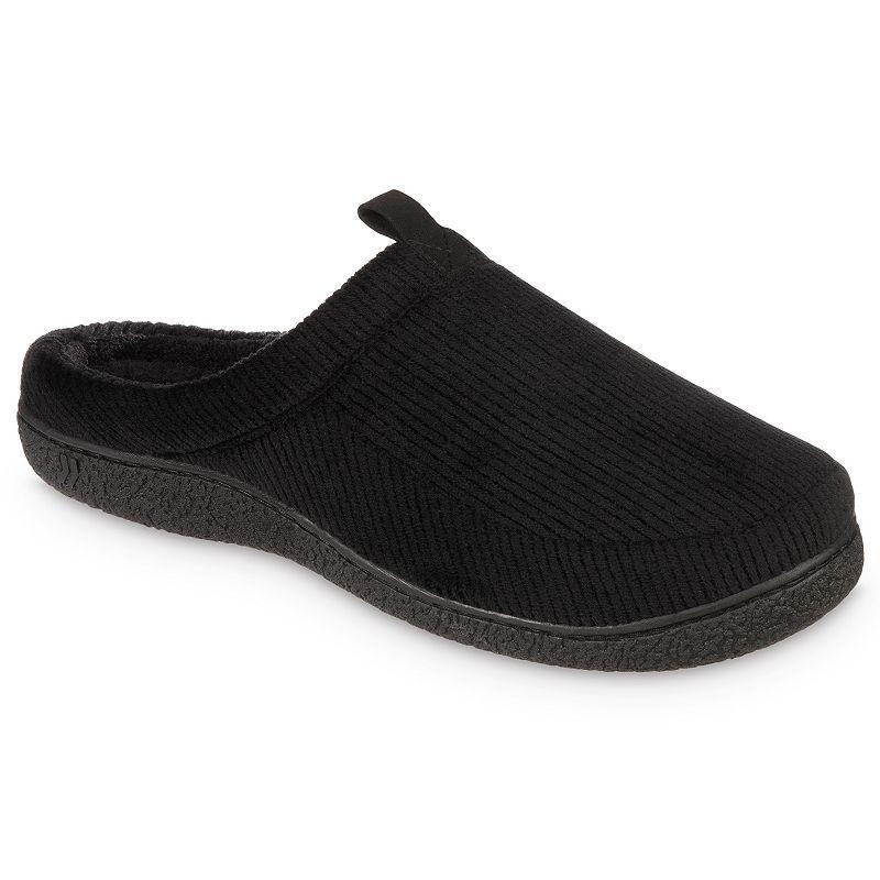 isotoner Advanced Memory Foam Corduroy Hoodback ECO Comfort Mens Slippers Product Image