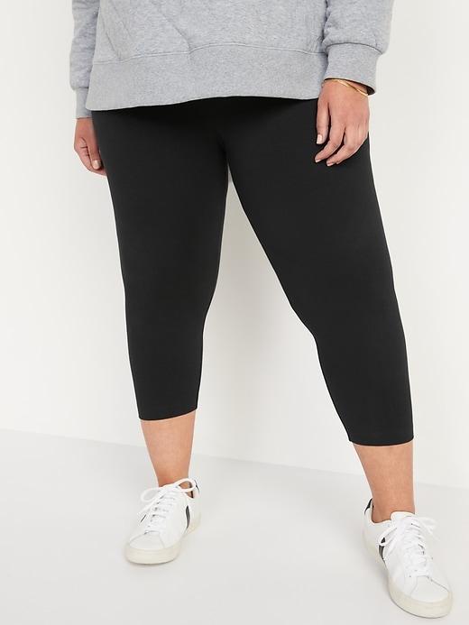 High-Waisted Crop Leggings Product Image