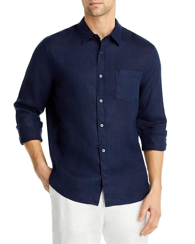 Vince Linen Button-Up Shirt Product Image