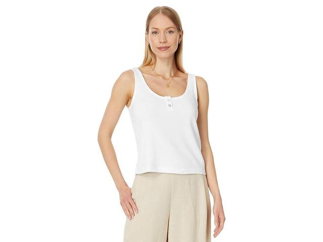 Madewell Pointelle Henley Tank (Eyelet ) Women's Clothing Product Image