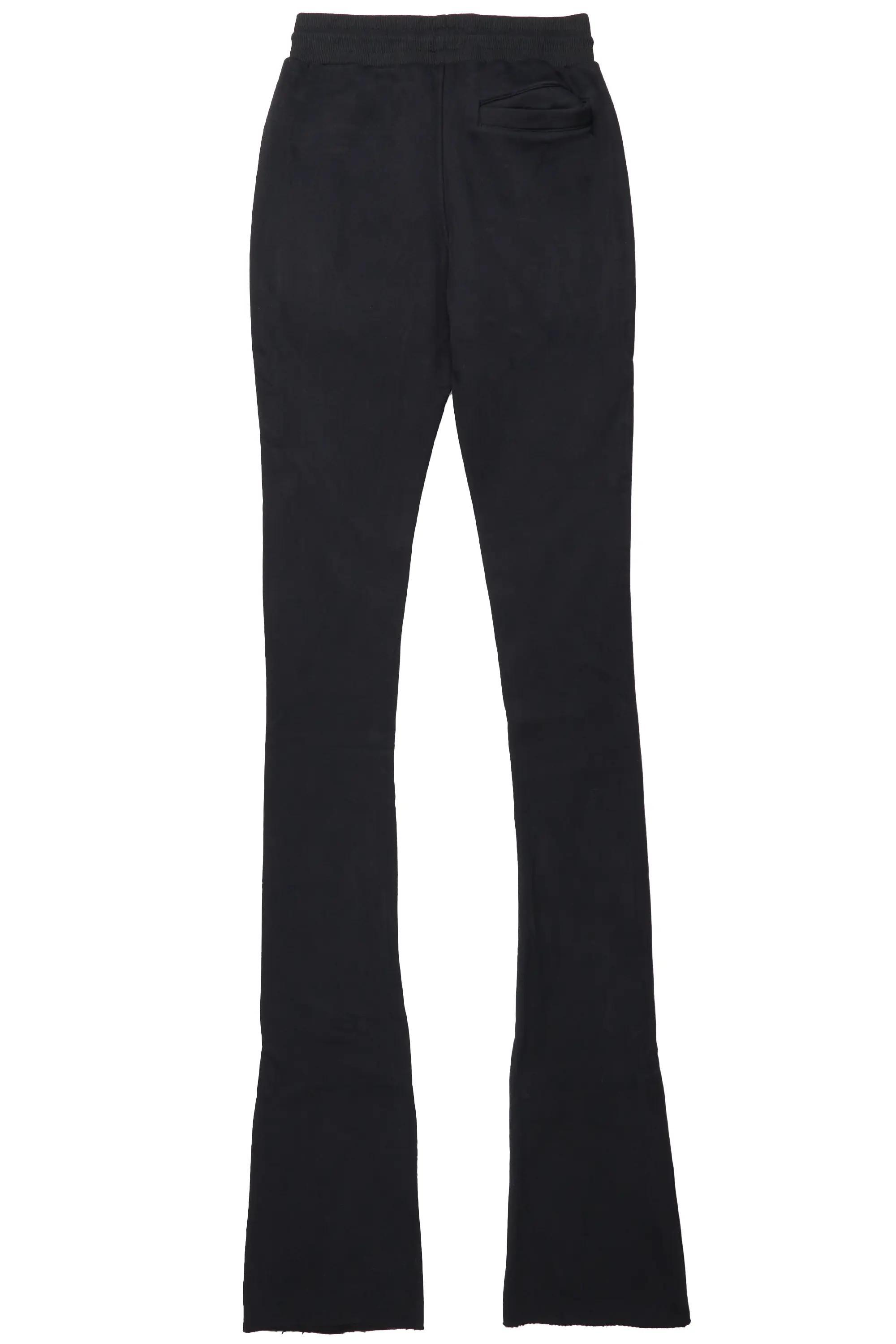 Alpine Black Super Stacked Trackpant Male Product Image