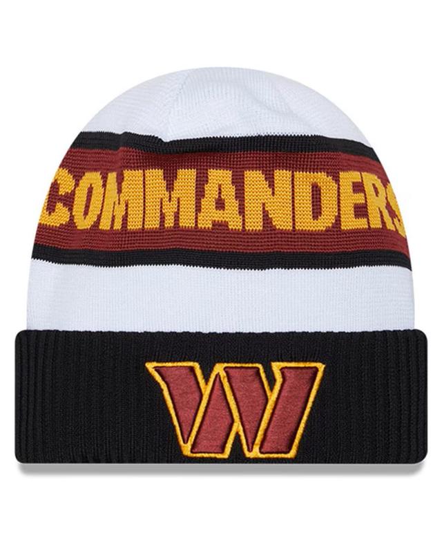 Mens New Era /Black Washington Commanders 2023 Sideline Tech Cuffed Knit Hat Product Image