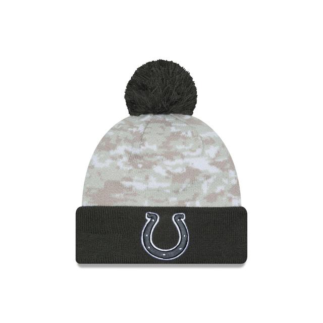 Indianapolis Colts 2024 Salute to Service Pom Knit Hat Male Product Image