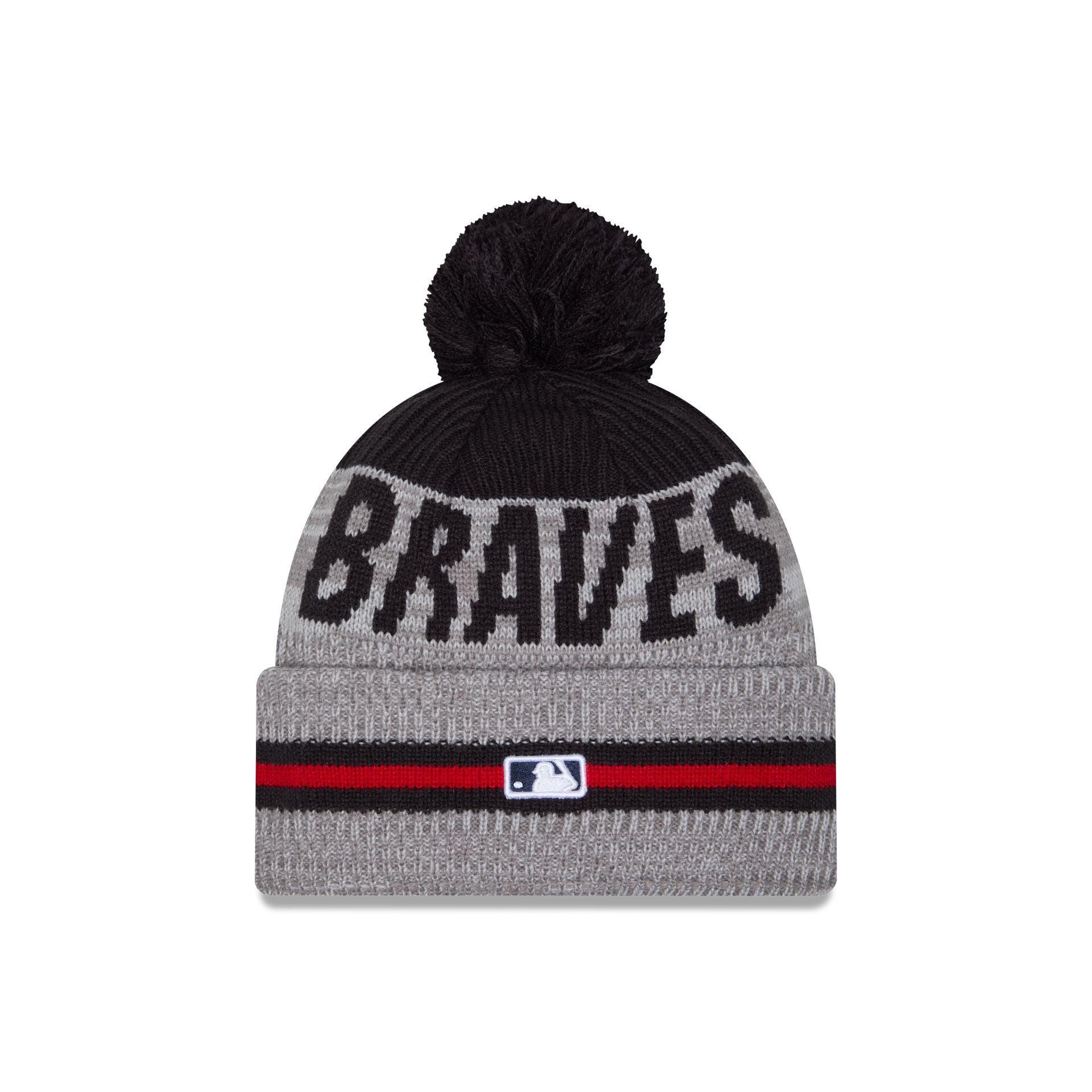 Atlanta Braves Runner Pom Knit Hat Male Product Image