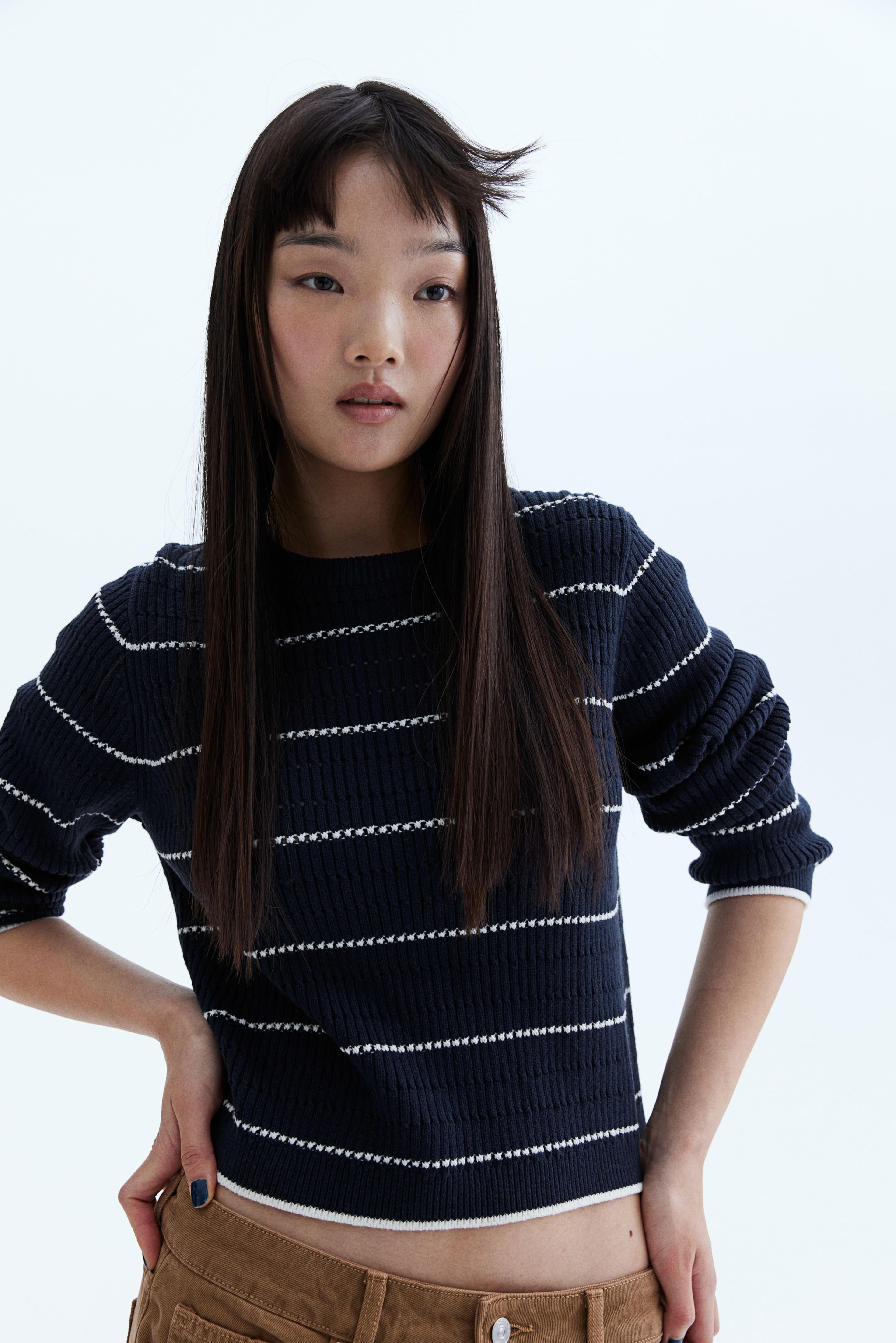 Hole-Knit Sweater Product Image