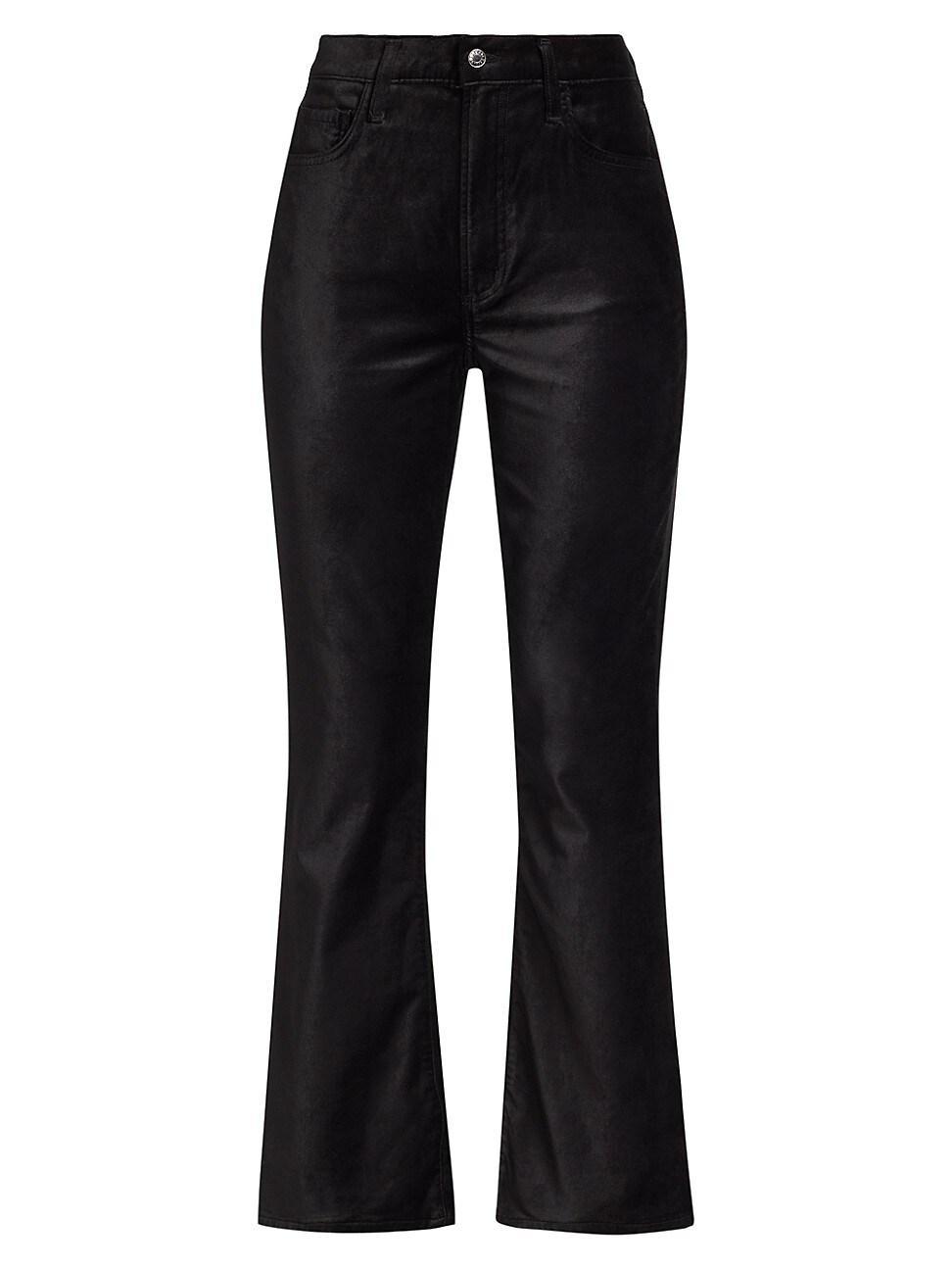 Womens Nico Velvet Boot-Cut Trousers Product Image