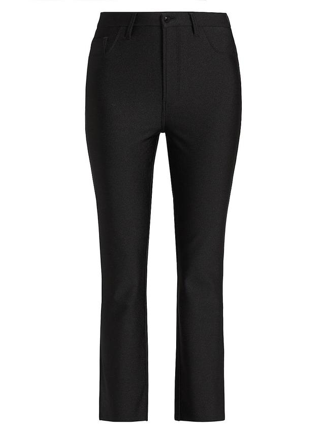 Womens Compression Shine Straight Pants | Black, Size 0 | Good American by Khlo Kardashian Product Image