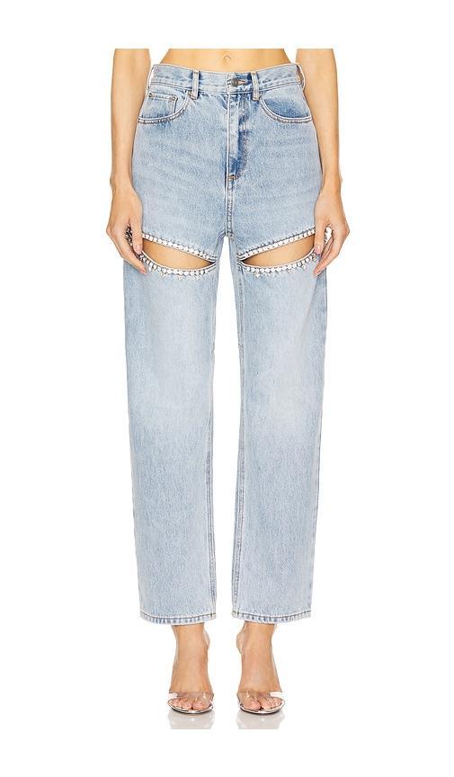 Crystal Slit Jean Product Image