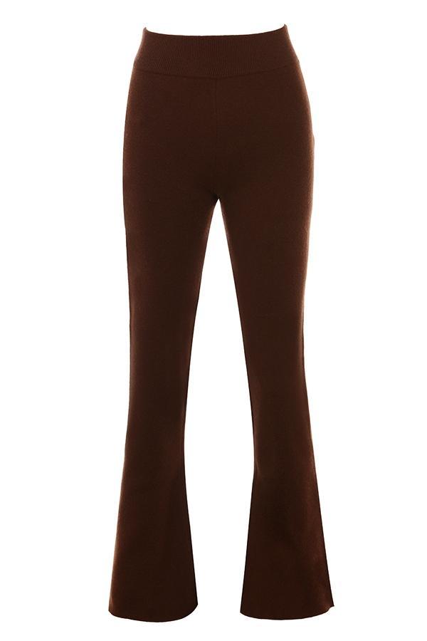 Nereida Chocolate Cashmere Blend Trousers Product Image