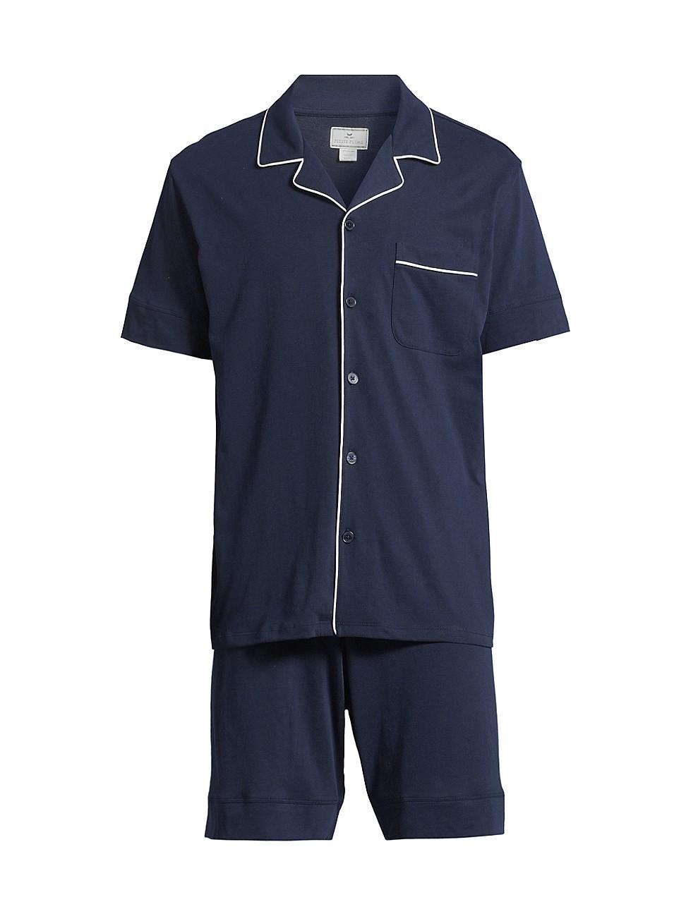 Men's Pima Cotton Short Pajama Set Product Image