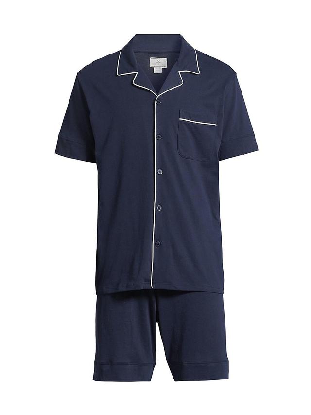 Men's Pima Cotton Short Pajama Set Product Image