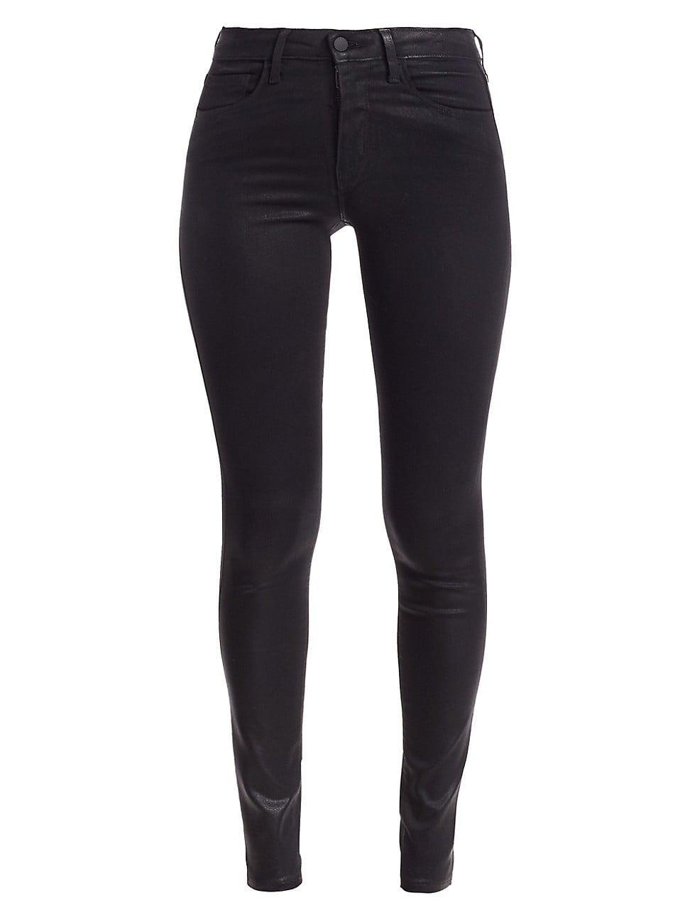 Marguerite Coated Modal Denim High-Rise Skinny Jeans Product Image