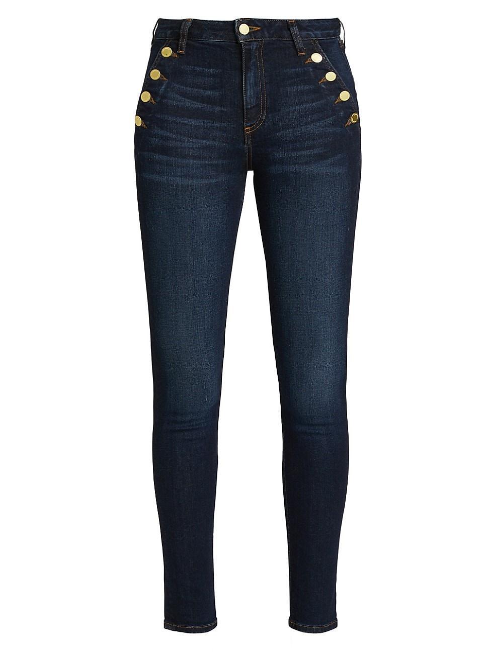 Womens Helena High-Rise Skinny Jeans Product Image