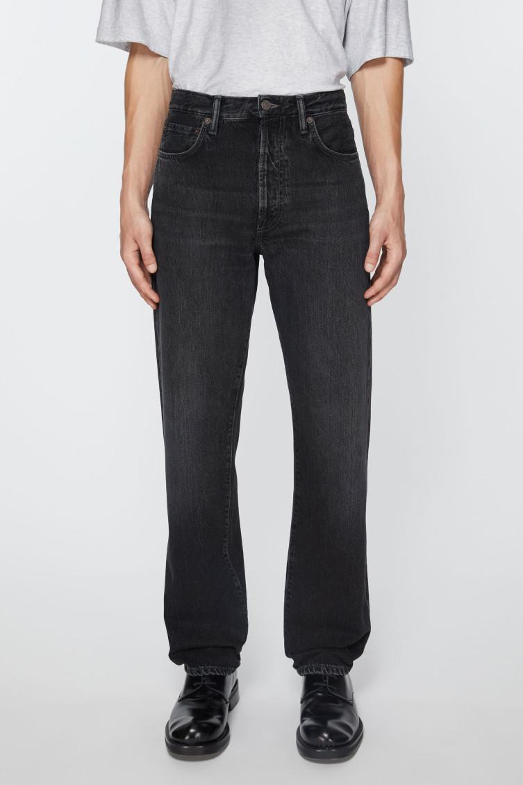 Straight Leg Jeans In Black Product Image