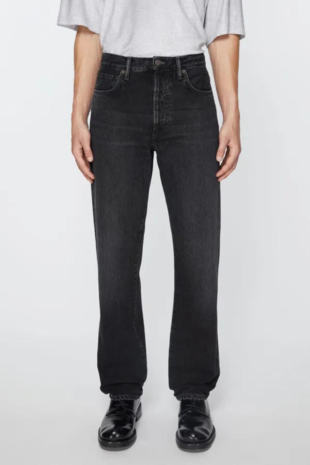 Straight Leg Jeans In Black Product Image