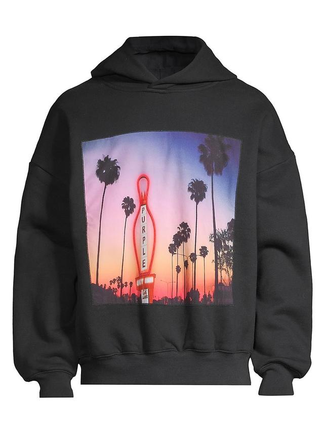 Mens Purple Brand x Blue Sky Inn Graphic Cotton Hoodie Product Image