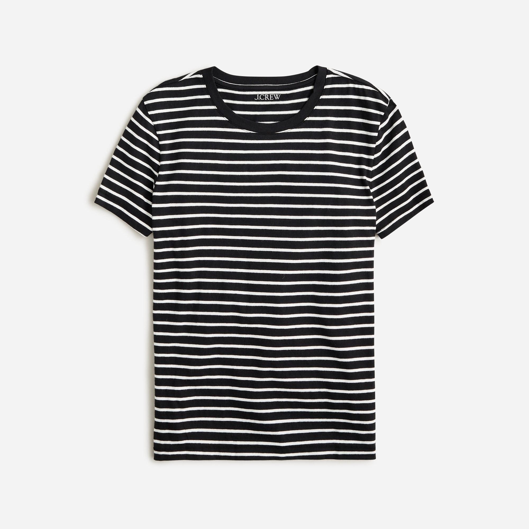 Vintage jersey classic-fit crewneck T-shirt in stripe Product Image