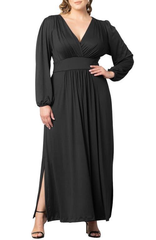 Kiyonna Plus Size Kelsey Long Sleeve Maxi Dress Product Image